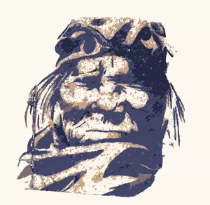Native American portret schilderij vector afbeelding